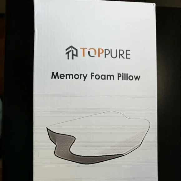 Pillow Cube Neck Pillow White Back and Side Sleepers Memory Foam Contour OW - Picture 2 of 6